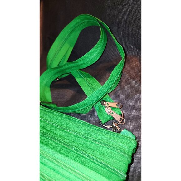 Cupcakes & Cartwheels Ombre Green Zipper Purse With Adjustable Strap Unique - Picture 5 of 8